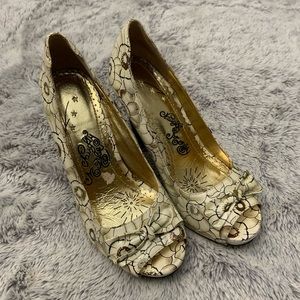 Naughty Monkey Peep Toe Heels